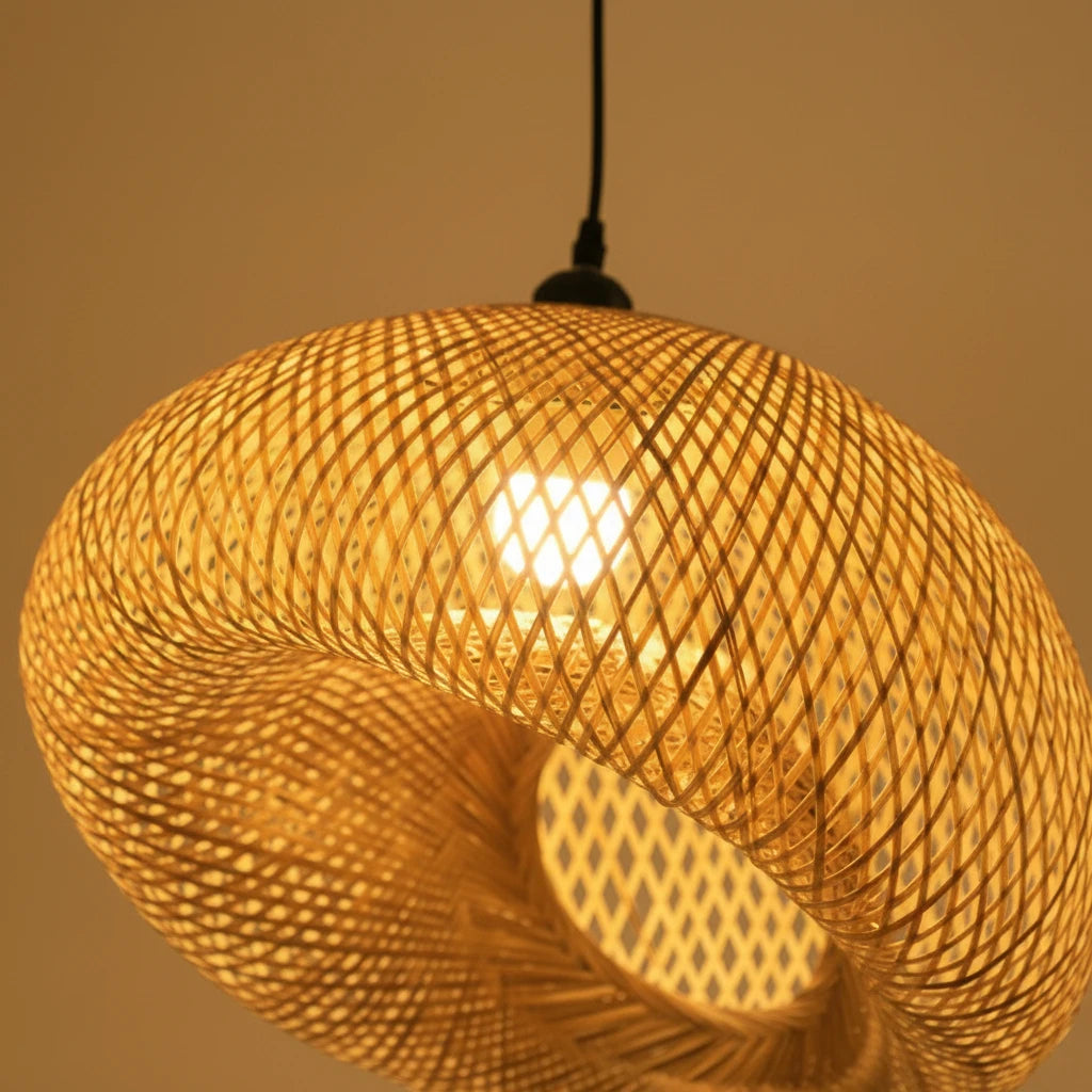 suspension-bambou-tresse-boule-noeud-naturelle section4 Image