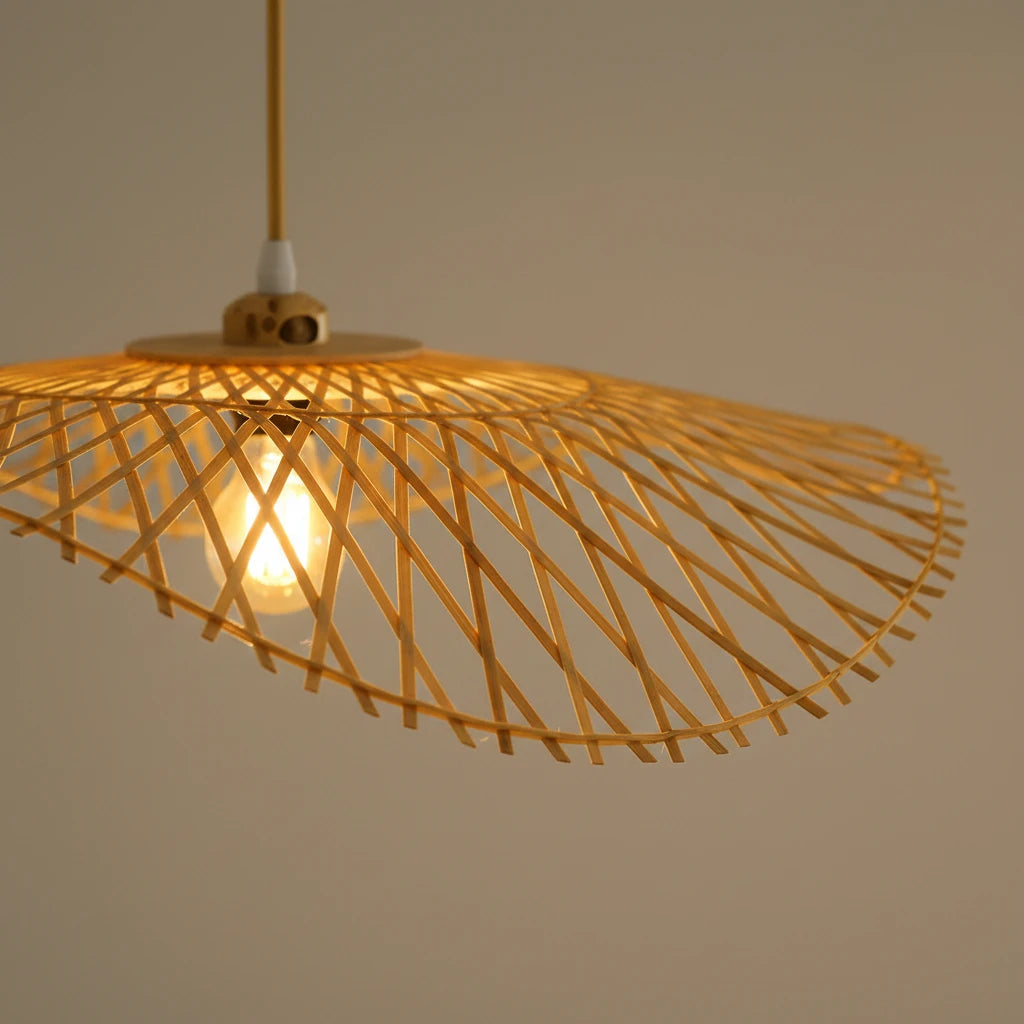 suspension-bambou-tresse-chapeau-ondule section4 Image