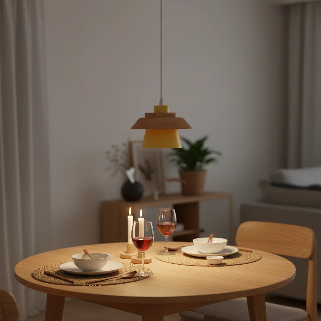 suspension-bois-metal-conique-macaron-nordique section3 Image