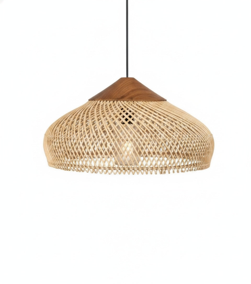 Suspension Conique Rotin Tressé Naturel — google shopping
