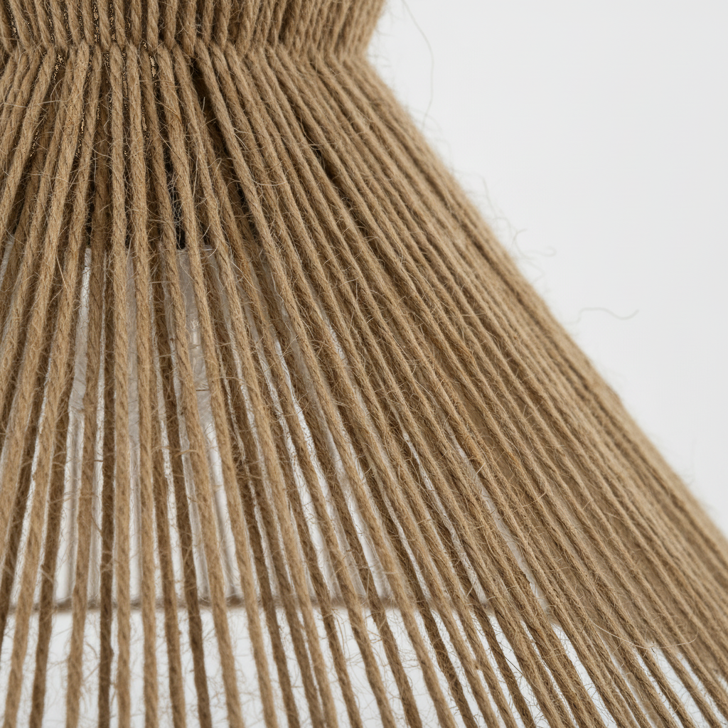 Suspension Évasée Corde Tressée Naturelle — detail