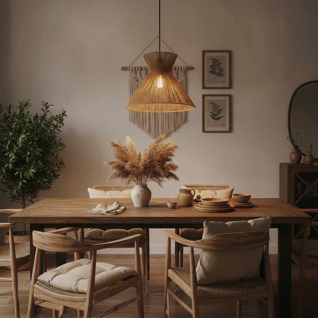 suspension-evasee-corde-tressee-naturelle highlight Image