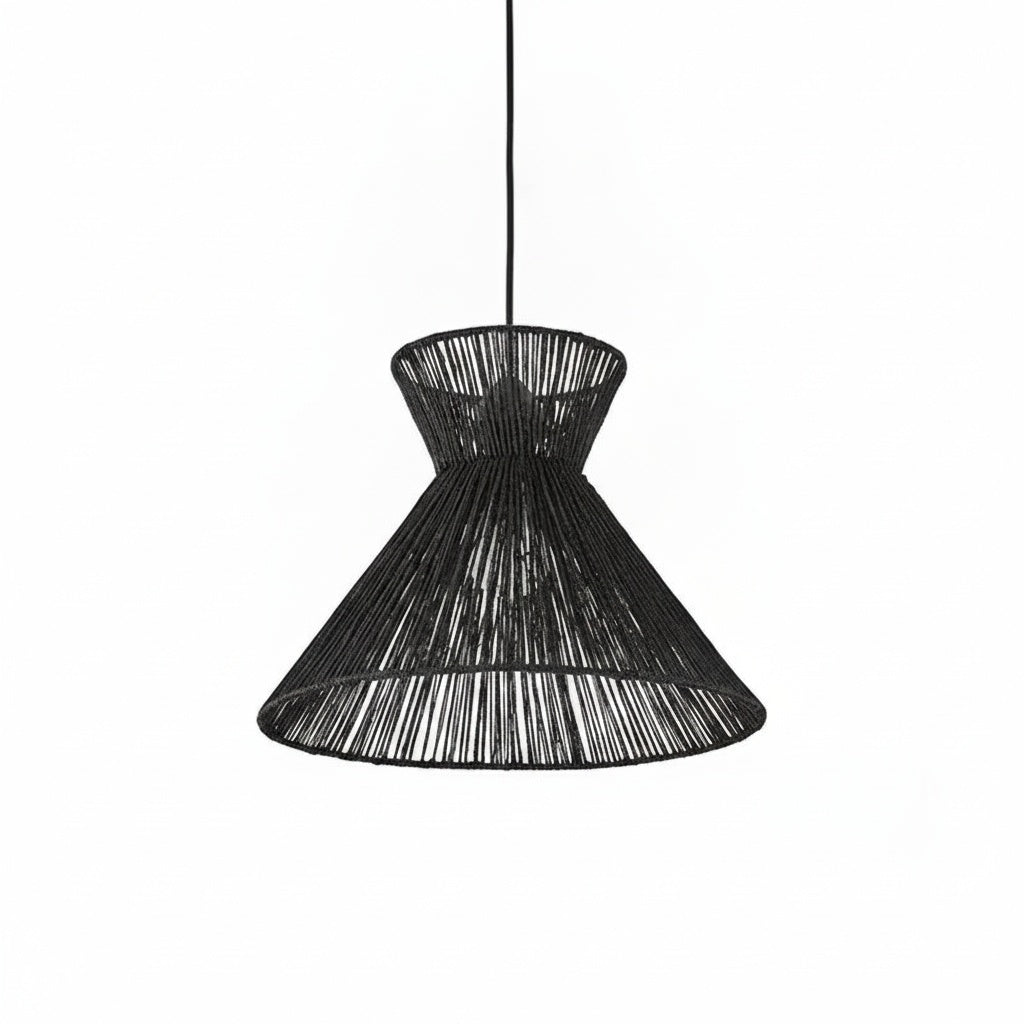 Suspension Évasée Corde Tressée Noire — google shopping