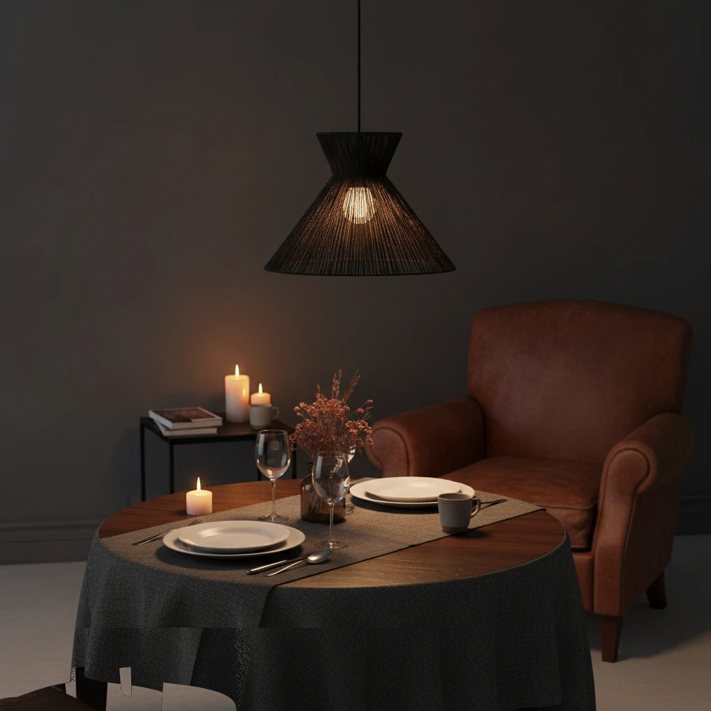 suspension-evasee-corde-tressee-noire section3 Image