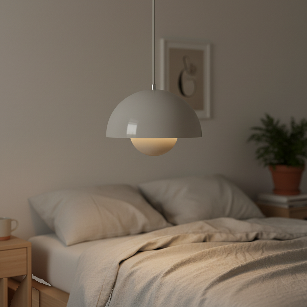 Suspension Métal Bourgeon Design Moderne mise en ambiance dans un intérieur