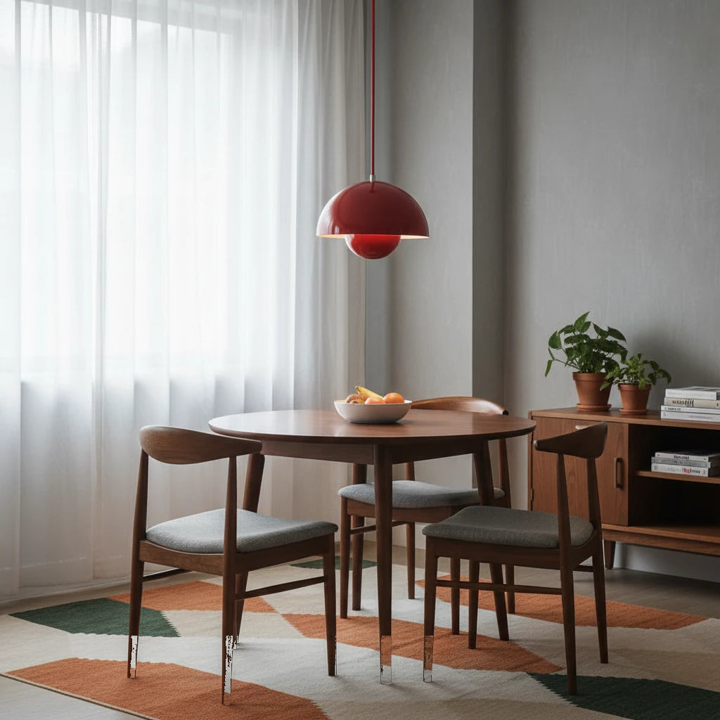suspension-metal-flowerpot-rouge-design highlight Image