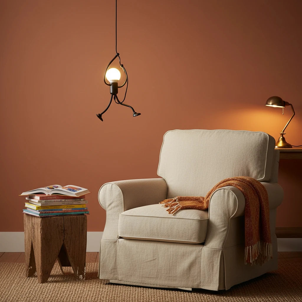 suspension-petit-bonhomme-metal-noir-design section3 Image