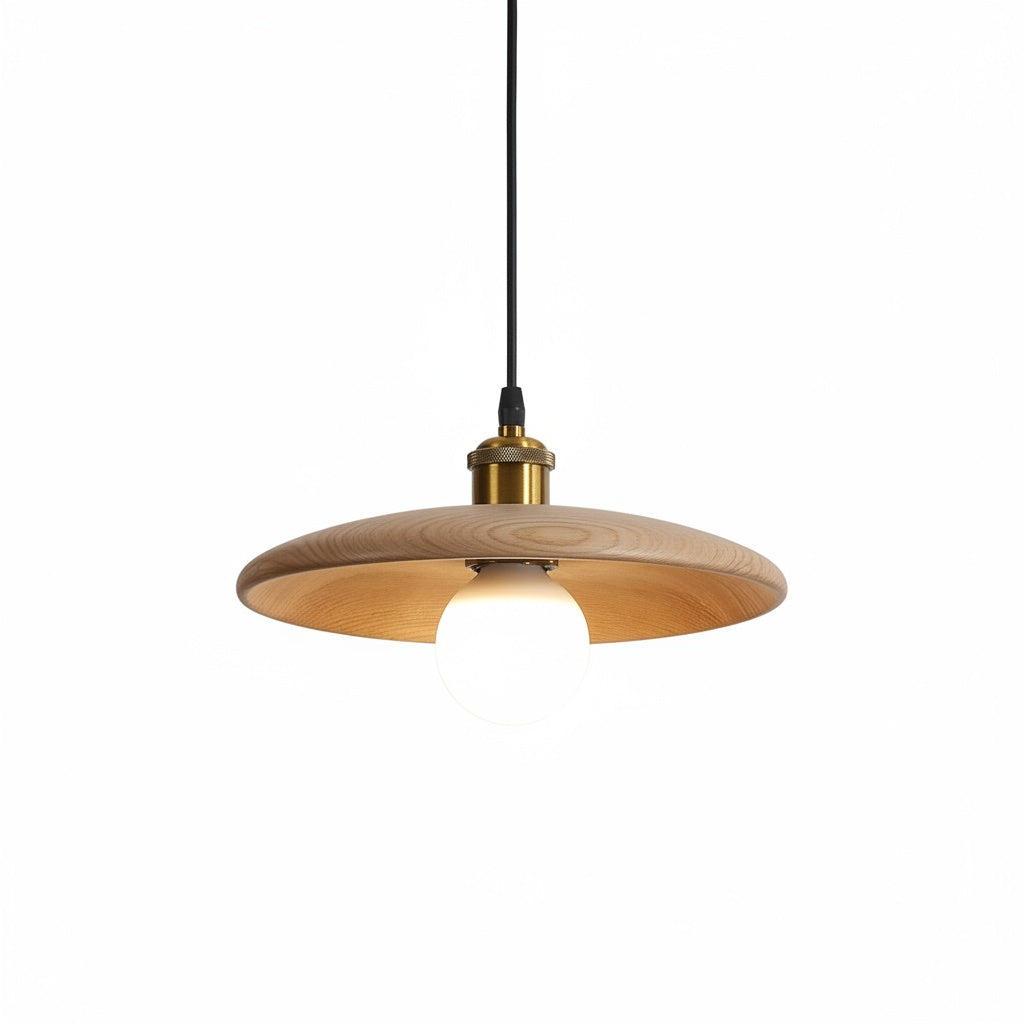 Suspension Plateau Bois Massif Wabi-Sabi Design - vue produit sur fond blanc