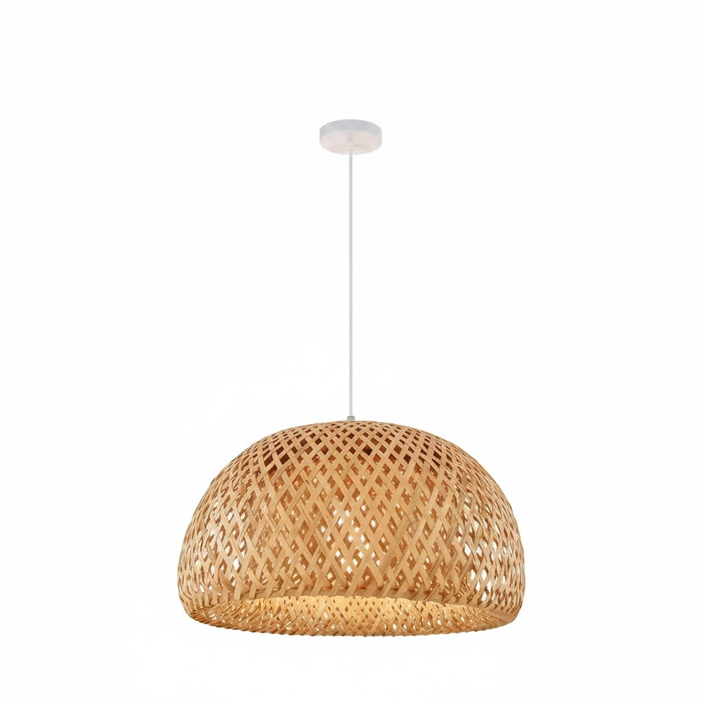 Suspension Rotin Tissé Chambre Bébé Douce 26cm - vue produit sur fond blanc - vue 1/2