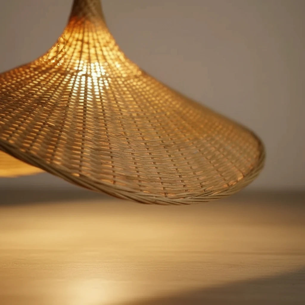 suspension-rotin-tresse-boheme-naturelle-30cm section4 Image