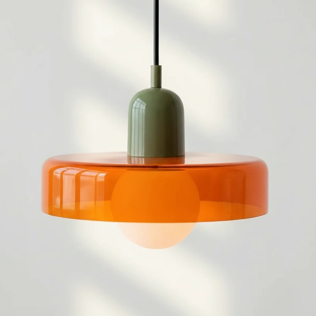 suspension-verre-bauhaus-orange-design-retro section4 Image
