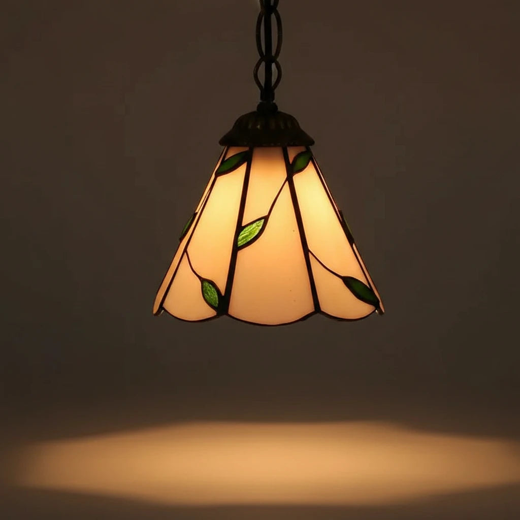 suspension-vitrail-tiffany-feuilles-verre section4 Image